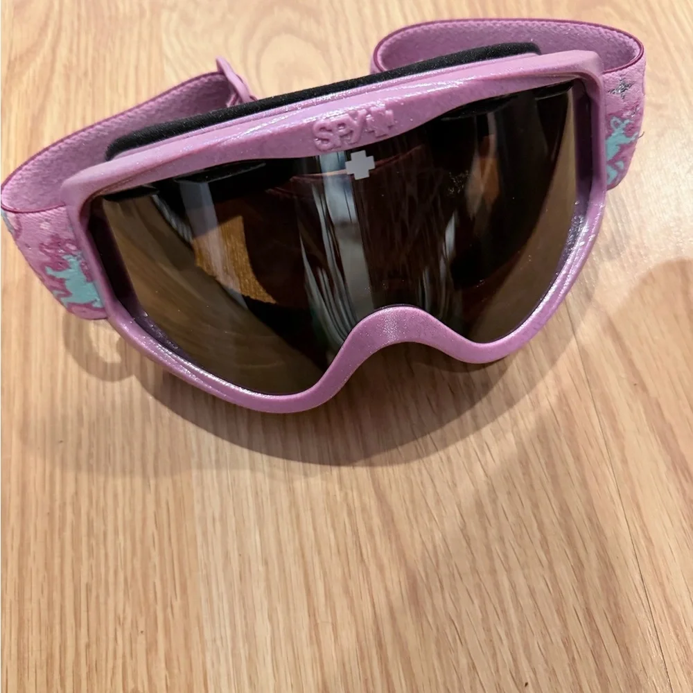 SPY Pink and Gray Ski Goggles